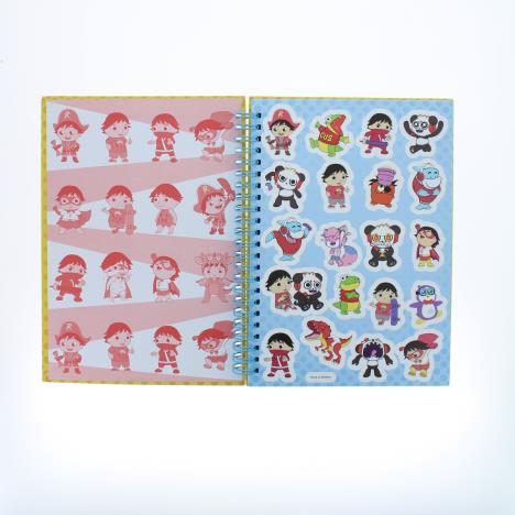 Ryan's World A5 Hardback Notebook with Stickers Extra Image 1